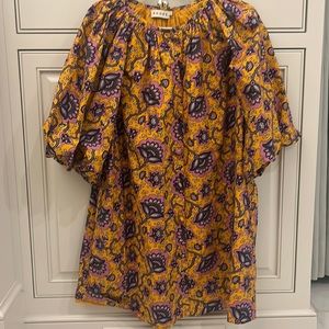 Rhode Paloma Dress-Gold Lotus